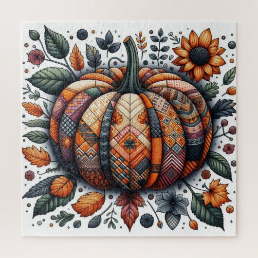 Patchwork Pumpkin Puzzle (Vertikal)