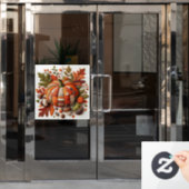Patchwork Pumpkin Window Cloning Fensteraufkleber (Büro Tür)