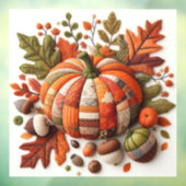 Patchwork Pumpkin Window Cloning Fensteraufkleber (Blatt 3)