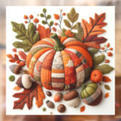 Patchwork Pumpkin Window Cloning Fensteraufkleber (Blatt 2)