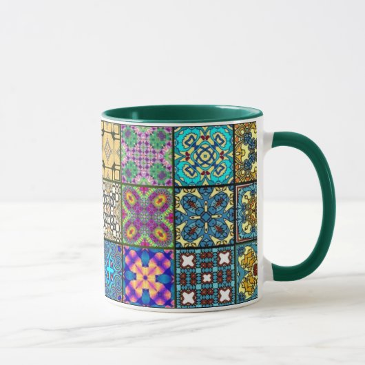Patchwork quadriert Tasse (Rechts)