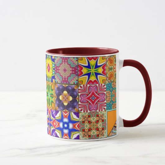Patchwork quadriert Tasse (Rechts)