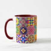 Patchwork quadriert Tasse (Links)
