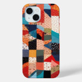 Patchwork Quilt Abstraktes Muster Case-Mate iPhone Hülle (Rückseite)
