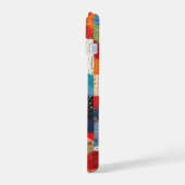 Patchwork Quilt Abstraktes Muster iPhone 15 Hülle (Linke Seite)
