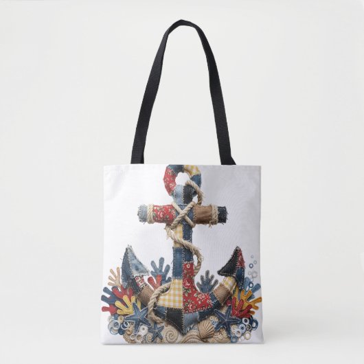 Patchwork-Quilt-Anker Tasche (Vorderseite)