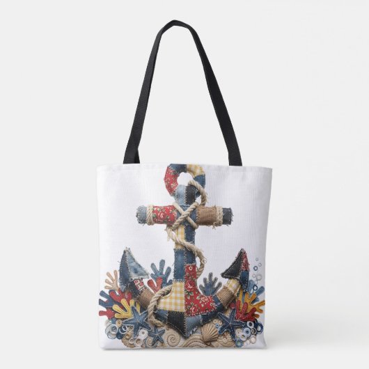 Patchwork-Quilt-Anker Tasche (Rückseite)