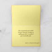 Patchwork-Quilt-Anmerkung / Grußkarte Karte (Innenseite)