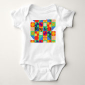 Patchwork Quilt Baby Strampler (Vorderseite)