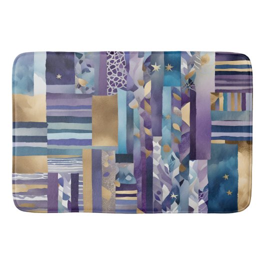 Patchwork-Quilt-Badematte Badematte (Vorderseite)