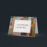 Patchwork Quilt Birthday for Friend Karte<br><div class="desc">Patchwork-Quiltmuster mit orangefarbenem Handstich-Rahmen zum Geburtstag eines besten Freundes</div>