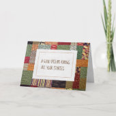 Patchwork Quilt Birthday for Friend Karte (Vorderseite)