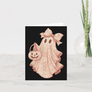 Patchwork Quilt Blume Nk Ghost Coquette Halloween Karte