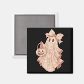 Patchwork Quilt Blume Nk Ghost Coquette Halloween Magnet (Vorderseite/Rückseite)