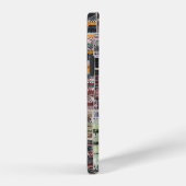 Patchwork-Quilt-Collage nahtloser Druck. iPhone Hülle (Rechte Seite)