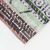 Patchwork Quilt Collage Nahtloses Drucken. Fleecedecke (Ecke)