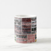 Patchwork Quilt Collage Nahtloses Drucken. Kaffeetasse (Mittel)