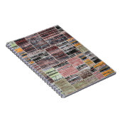 Patchwork Quilt Collage Nahtloses Drucken. Notizblock (Rechte Seite)