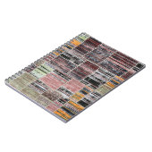 Patchwork Quilt Collage Nahtloses Drucken. Notizblock (Linke Seite)