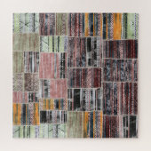 Patchwork Quilt Collage Nahtloses Drucken. Puzzle (Horizontal)