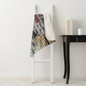 Patchwork Quilt Collage Nahtloses Drucken. Sherpadecke (Beispiel)