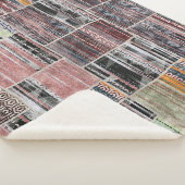Patchwork Quilt Collage Nahtloses Drucken. Sherpadecke (3/4)