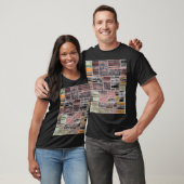 Patchwork Quilt Collage Nahtloses Drucken. T-Shirt (Unisex)