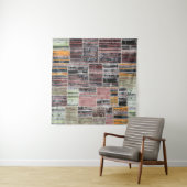 Patchwork Quilt Collage Nahtloses Drucken. Wandteppich (Beispiel)