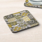 Patchwork Quilt Cork Untersetzer (Linke Seite)