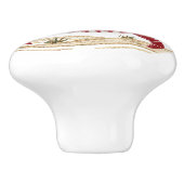 Patchwork Quilt Crab Keramikknauf (Seitenansicht)