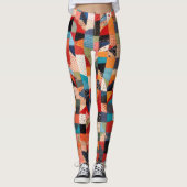 Patchwork Quilt Design Leggings (Vorderseite)
