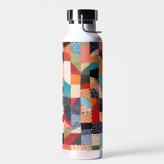 Patchwork Quilt Design Trinkflasche (Links)
