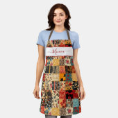 Patchwork-Quilt-Effekt Schürze (Getragen)