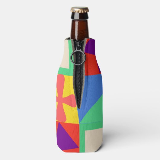 Patchwork Quilt Flaschenkühler (Flasche Rückseite)