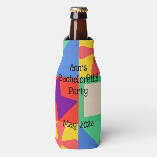 Patchwork Quilt Flaschenkühler (Flaschenvorderseite)