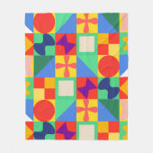 Patchwork Quilt Fleecedecke (Vorderseite)
