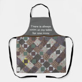 Patchwork Quilt Foto Willkommen Familienland Schürze (Vorderseite)