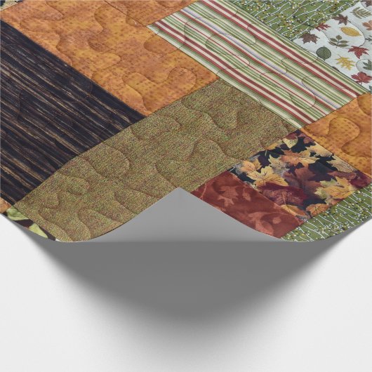 Patchwork Quilt Geschenkpapier (Ecke)