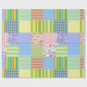 Patchwork Quilt Geschenkpapier (Flach)