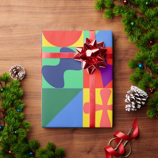 Patchwork Quilt Geschenkpapier (Feiertagsgeschenk)