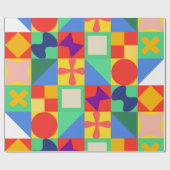 Patchwork Quilt Geschenkpapier (Flach)