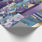 Patchwork-Quilt-Geschenkpapier Geschenkpapier (Ecke)
