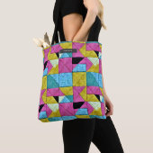 Patchwork Quilt Inspiriert Boho Trompe L'oeil Tasche (Von Nahem)