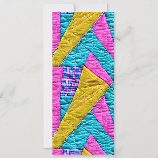 Patchwork Quilt Inspiriert Generic All Purpose Par Einladung (Rückseite)