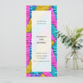 Patchwork-Quilt inspirierte generische Allzweck-Pa Einladung (Stehend Vorderseite)