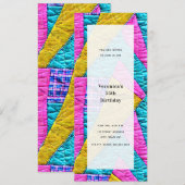 Patchwork-Quilt inspirierte generische Allzweck-Pa Einladung (Vorne/Hinten)