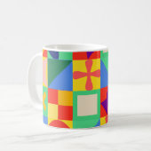 Patchwork Quilt Kaffeetasse (Vorderseite Links)