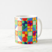 Patchwork Quilt Kaffeetasse (VorderseiteRechts)