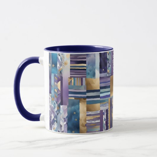 Patchwork-Quilt-Kaffeetasse Tasse (Links)