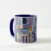 Patchwork-Quilt-Kaffeetasse Tasse (Vorderseite Links)
